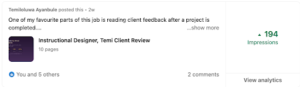 linkedin management before case study